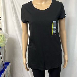 NWT Large semi-fitted black t-shirt